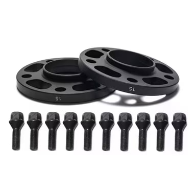 BimmerWorld 15mm Wheel Spacers & M12 Bolts Set — 5x120 BMW