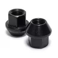 17mm M12x1.5 Zinc Black Wheel Lug Nut — BMW 5-Lug