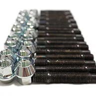 BimmerWorld M12x1.5 75mm Wheel Stud & Chrome Lug Nut Package